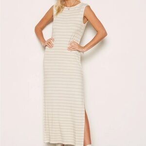Tart Collections darlene maxi dress in Mercury Stripe size Medium
